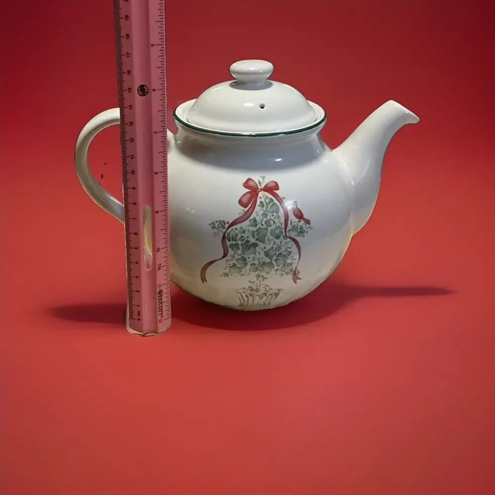 Corelle Coordinates Stoneware Holiday Tea Pot
